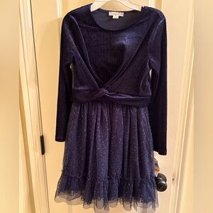 Knitworks Sparkling Navy Kids Dress